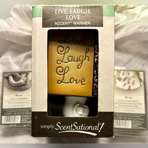 Simply ScentSational Live Laugh Love Accent Warmer and Wax Melts
